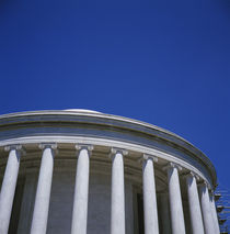 Low angle view of a building, Jefferson Memorial, Washington DC, USA by Panoramic Images