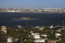 Buildings at the waterfront, Cerro De Montevideo, Montevideo, Uruguay von Panoramic Images