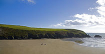 Riders on Stradbally Strand, the Copper Coast, County Waterford, Ireland von Panoramic Images