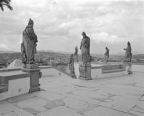 Statues on the pedestal by Panoramic Images