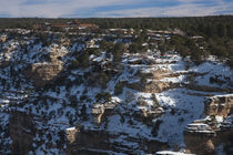 High angle view of South Rim and El Tovar Hotel by Panoramic Images