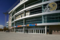 Low angle view of a sports stadium, Alamodome, San Antonio, Texas, USA von Panoramic Images