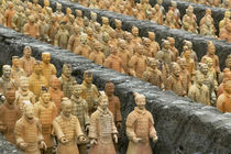 Army of terracotta soldiers, Forbidden Gardens, Katy, Houston, Texas, USA von Panoramic Images