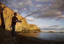 Angling at Stage Cove, Copper Coast, County Waterford, Ireland von Panoramic Images