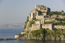 Castle on an island, Castello Aragonese d' Ischia, Naples, Campania, Italy by Panoramic Images