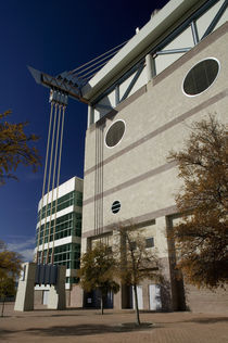 Low angle view of a sports stadium, Alamodome, San Antonio, Texas, USA von Panoramic Images