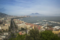 High angle view of a city, Naples, Campania, Italy by Panoramic Images