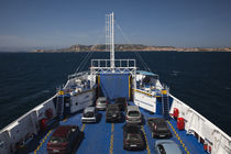 Cars in a ferry, Isola Maddalena, Sardinia, Italy von Panoramic Images