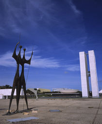 Monument in front of a building by Panoramic Images