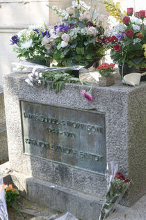 Grave of Jim Morrison, Pere-Lachaise Cemetery, Paris, France von Panoramic Images