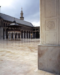 Courtyard of a mosque, Omayyad Mosque, Damascus, Syria von Panoramic Images