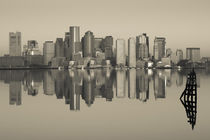 Reflection of buildings in water, Boston, Massachusetts, USA by Panoramic Images