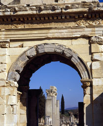 Ruins of an archway, Ephesus, Turkey von Panoramic Images