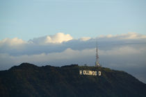 Hollywood sign on a hill, Los Angeles, California, USA by Panoramic Images