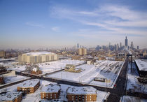 High angle view of a city, United Center, Chicago, Cook County, Illinois, USA by Panoramic Images