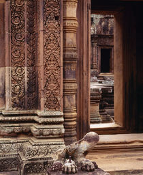 Carving details on the walls, Angkor Wat, Cambodia von Panoramic Images