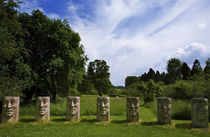 Sculptures in the Millenium Garden, Birr Castle, County Offaly, Ireland von Panoramic Images