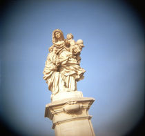 Statue of St. Anne with Virgin Mary and baby Jesus by Panoramic Images