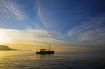 Mussel Boat at Dawn, Waterford Harbour, Co Waterford, Ireland by Panoramic Images