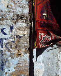 Close-up of a cloth hanging on a wall, Egypt von Panoramic Images