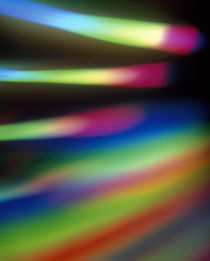 Out of focus sticks of color spectrum von Panoramic Images