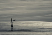 Windmill in a snow covered landscape von Panoramic Images