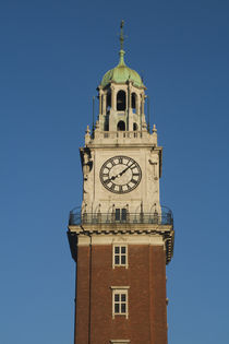 Low angle view of a clock tower by Panoramic Images