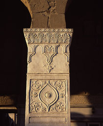 Details of carvings on the column of a mosque, Syria von Panoramic Images