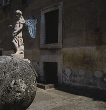 Statue of an angel in an alley, Rome, Italy by Panoramic Images