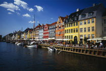 Buildings at the waterfront, Nyhavn, Copenhagen, Denmark by Panoramic Images