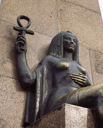 Woman's statue holding an Ankh, Alexandria, Egypt by Panoramic Images
