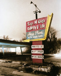 Vintage Drive In Sign von Panoramic Images