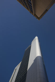 Low angle view of skyscrapers, Telecom Tower, Port Louis, Mauritius von Panoramic Images