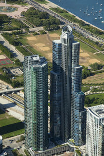 High angle view of skyscrapers von Panoramic Images