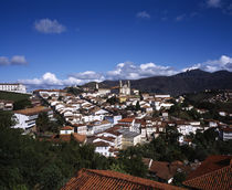 High angle view of a city, Ouro Preto, Minas Gerais, Brazil von Panoramic Images