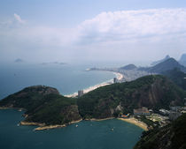 Aerial view of a mountain range, Sugarloaf Mountain, Rio De Janeiro, Brazil by Panoramic Images