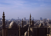 High angle view of a mosque, Sultan Hassan Mosque, Cairo, Egypt by Panoramic Images