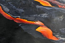 River of molten lava, close-up, Kilauea Volcano, Hawaii Islands, United States