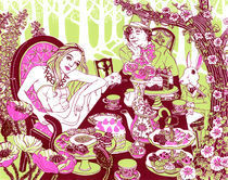 Alice at the Tea Party von Julia Minamata