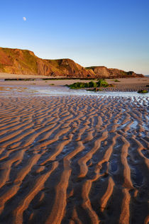 Moonrise over Sandymouth Beach von Craig Joiner