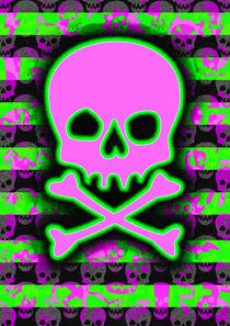 Horror Punk Skull by Roseanne Jones