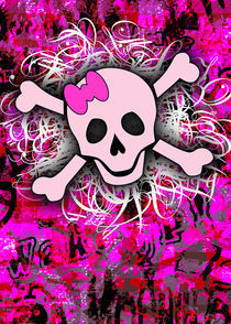 Pink Skull von Roseanne Jones