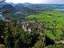 Bavaria Landscape and Neuschwannstein Castle by Pedro Liborio