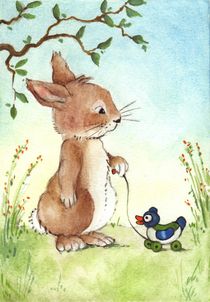 Tierkinder - Hase und Ente von Katja Kiefer