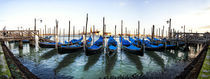 A Panorama of Parked Gondolas von Richard Susanto