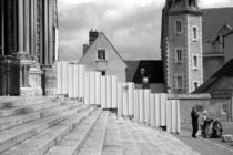 Staircase and palisade - Cathedral of Chartres von Pascale Baud