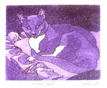 Jack Cat - Pillow Talk by Patricia Howitt