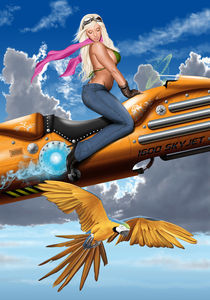 Pinup in the Sky by Fernando Ferreiro