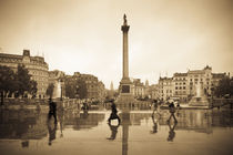 London. Trafalgar Square. Nelson's Column by Alan Copson