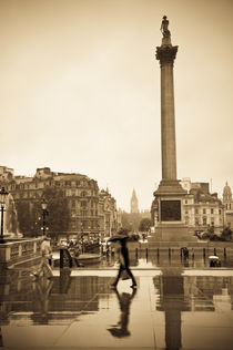 London. Trafalgar Square. Nelson's Column von Alan Copson